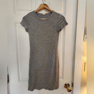 Aritzia Wilfred Tiny Tshirt Mini Dress Gray Size Small
